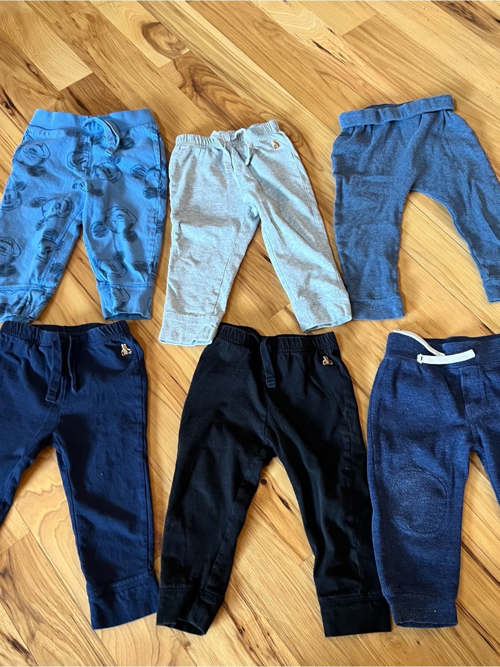 Gap Long-Sleeve Kids Tees and Pant bundle - White/Grey/Multicolor/ blue